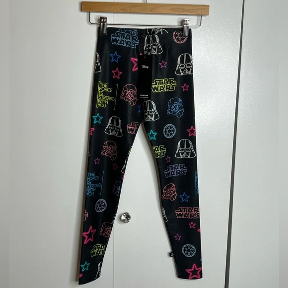 Terez - GIRLS MEDIUM - Star Wars Print Leggings NWT - Picture 1 of 4